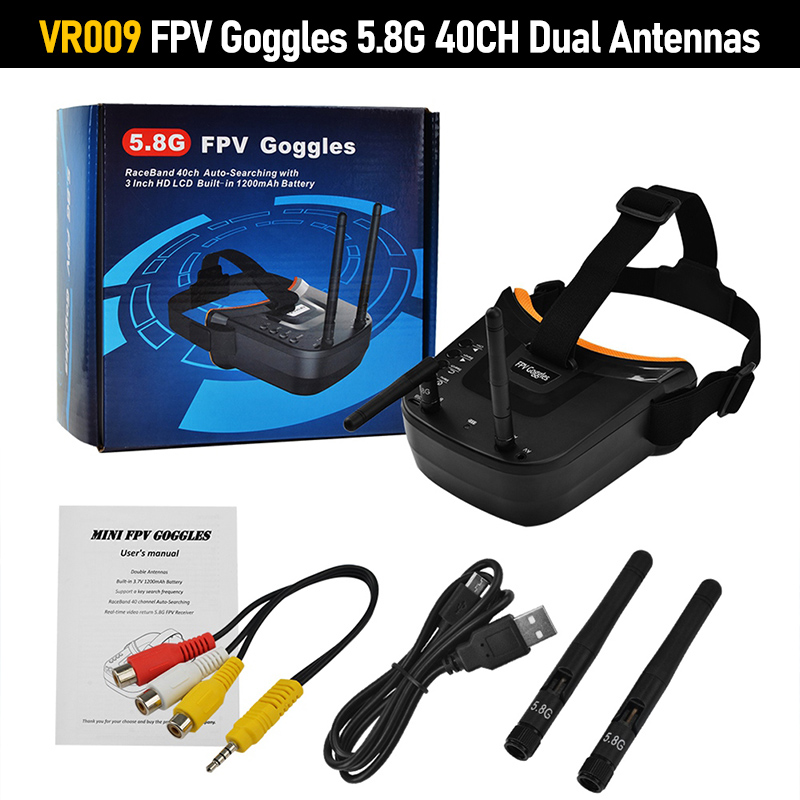 VR009 Kacamata FPV Layar LCD 3 - Fpv Drone Goggles ulasan dan harga